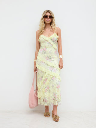 Georgia Ruffle Maxi Dress