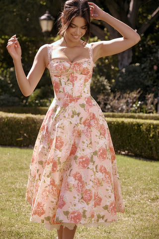 Meadow Floral Midi Dress