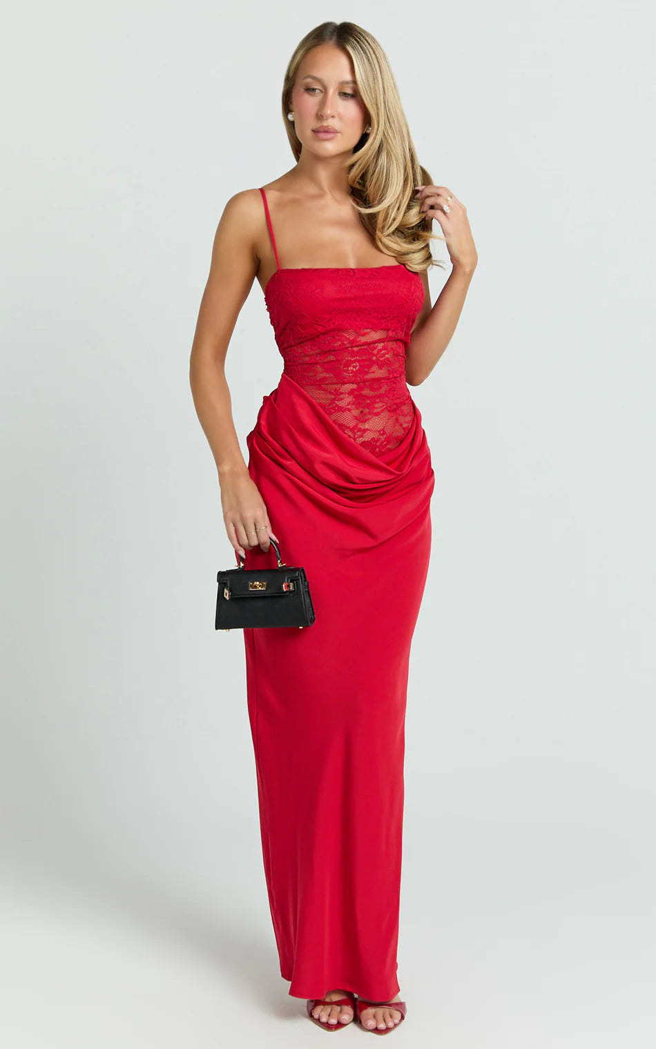 Mira Maxi Dress - Red
