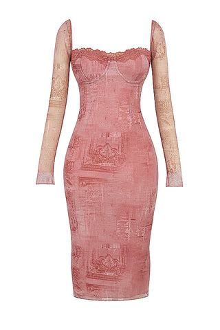 Lana Print Corset Dress