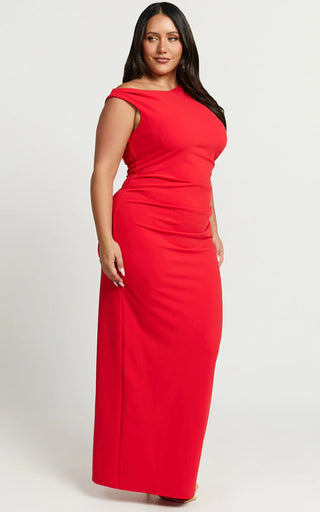 Gia Maxi Dress - Red