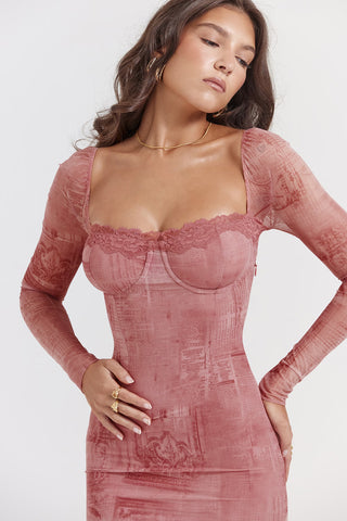 Lana Print Corset Dress