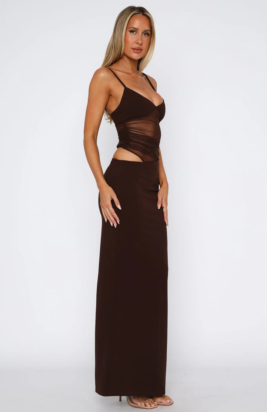 Aspen Maxi Dress - Chocolate