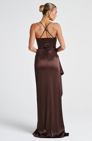 Hope Maxi Dress - Plum Brown