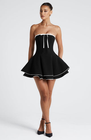 Kino Mini Dress - Black/White