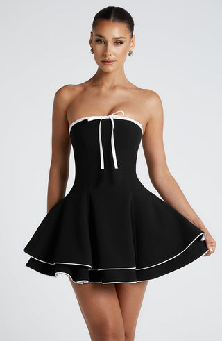 Kino Mini Dress - Black/White