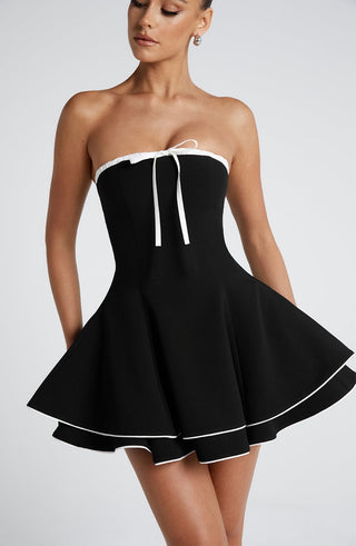 Kino Mini Dress - Black/White