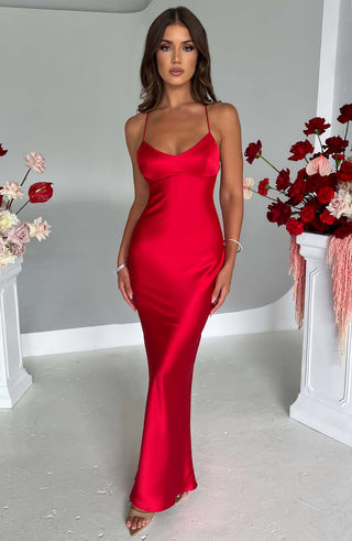 Helen Maxi Dress - Red