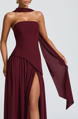 Marcella Maxi Dress - Cherry Lacquer