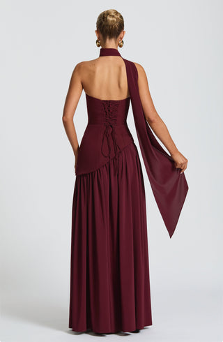 Marcella Maxi Dress - Cherry Lacquer