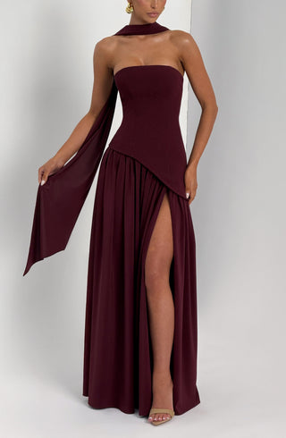 Marcella Maxi Dress - Cherry Lacquer