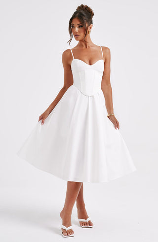 Seraphina Midi Dress - Ivory