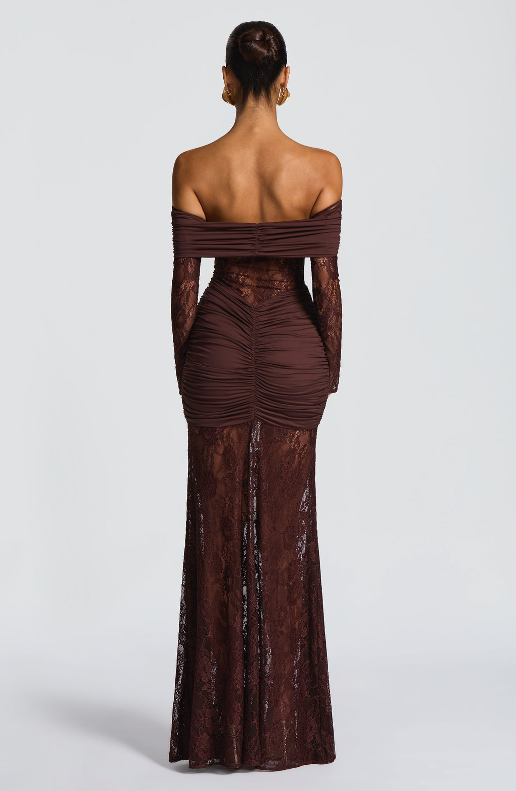 Hanna Maxi Dress - Plum Brown