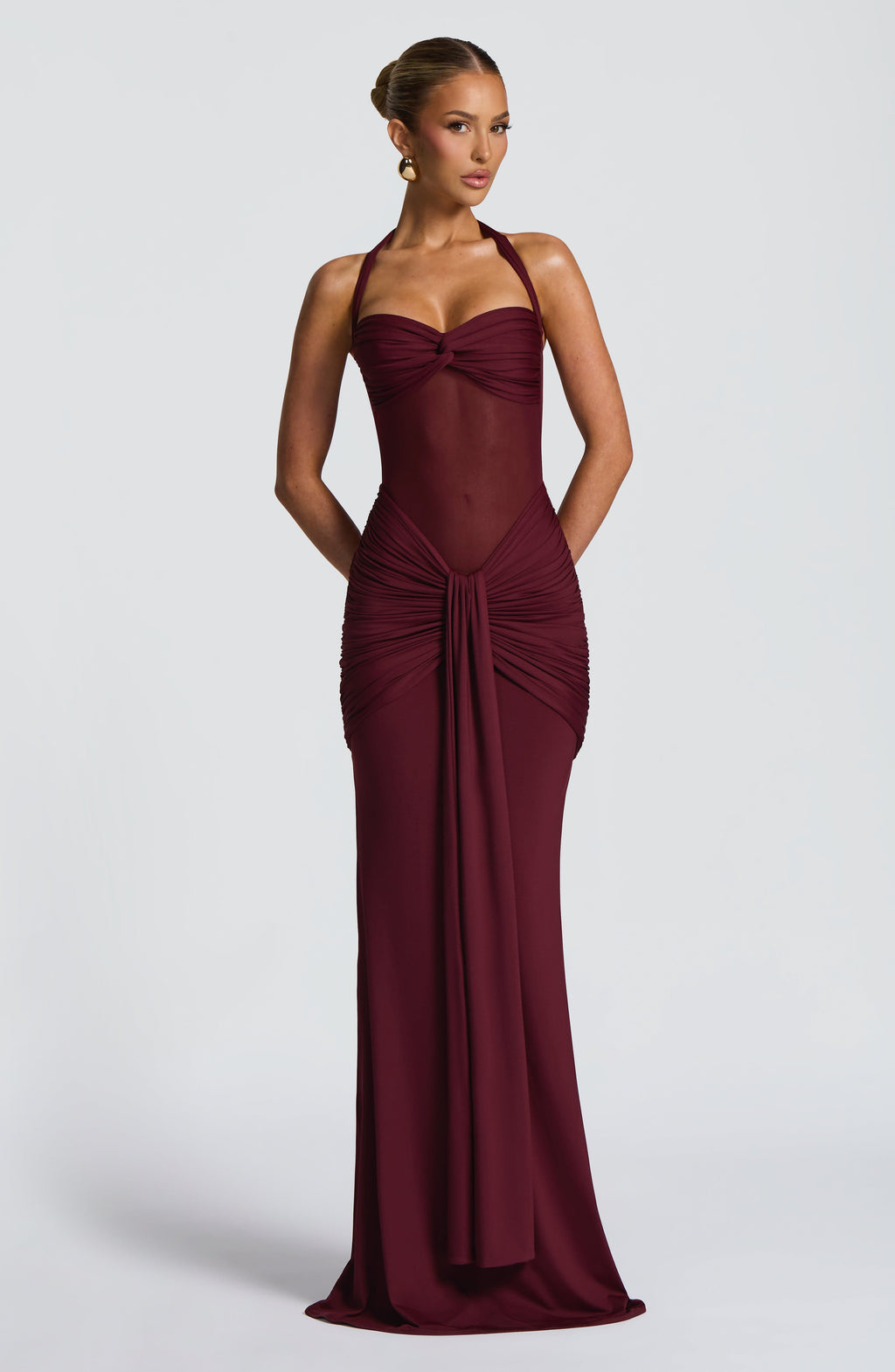 Jolene Maxi Dress - Cherry Lacquer