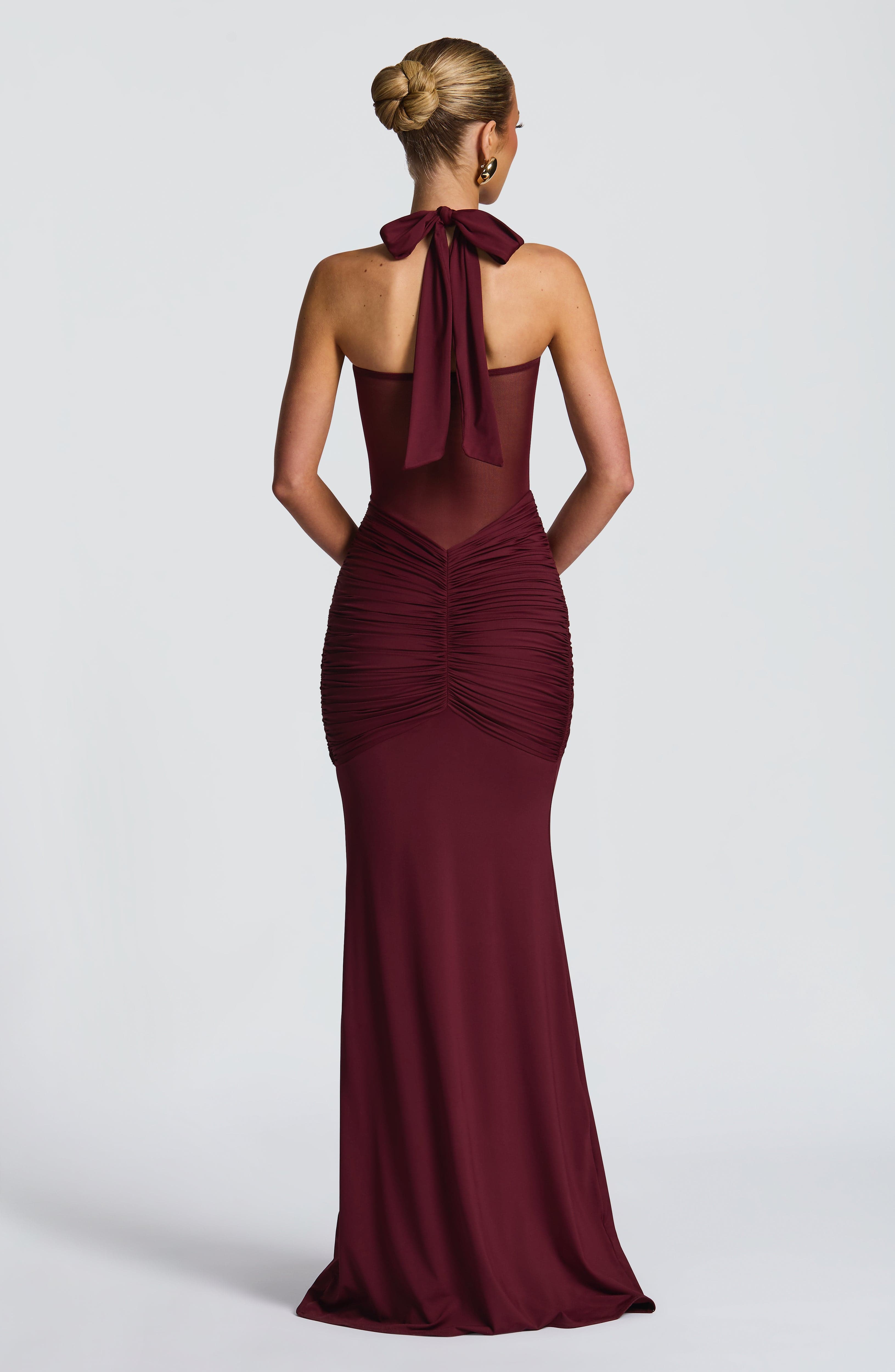 Jolene Maxi Dress - Cherry Lacquer